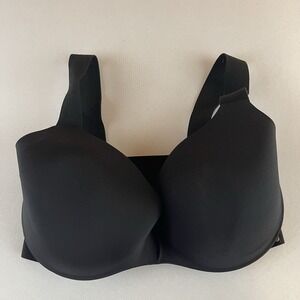 Victorias Secret Lined Demi 34DDD Pullover Bra Underwired Wide‎ Straps Black